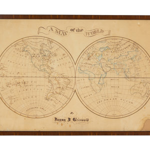 American School, 19th Century A Map