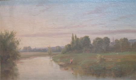American School 19th Century Boater