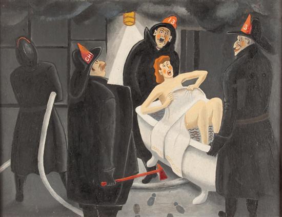 American School  20th century Woman
