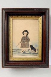 AMERICAN SCHOOL "CHILD W/TOY S