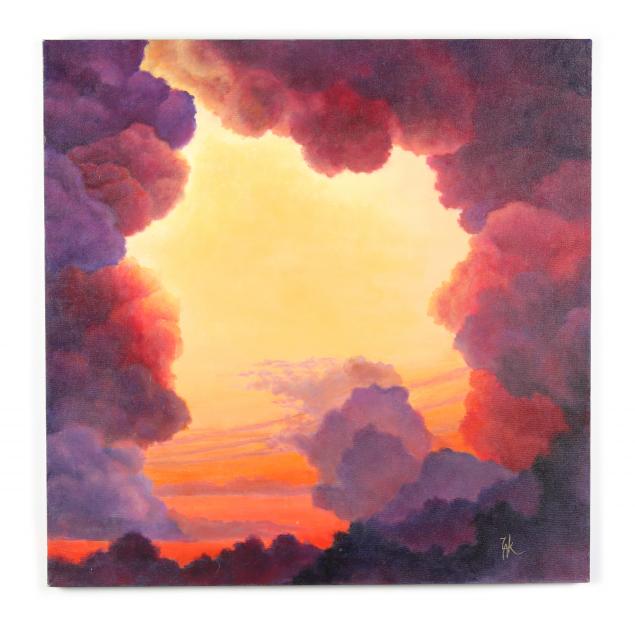 AMERICAN SCHOOL, CLOUDS AT SUNSET
