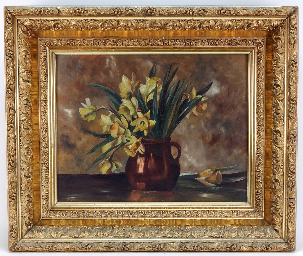 AMERICAN SCHOOL DAFFODIL STILL LIFE