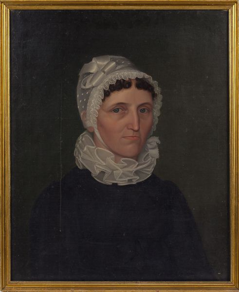 American School Folk Art Portrait