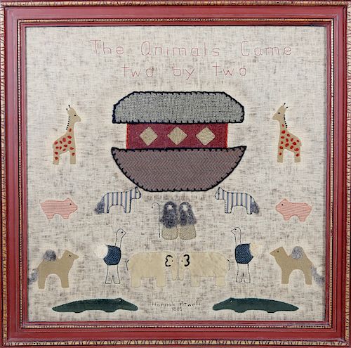AMERICAN SCHOOL GIRL'S FOLK ART