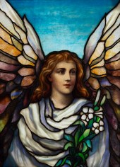 AMERICAN SCHOOL LEADED GLASS A