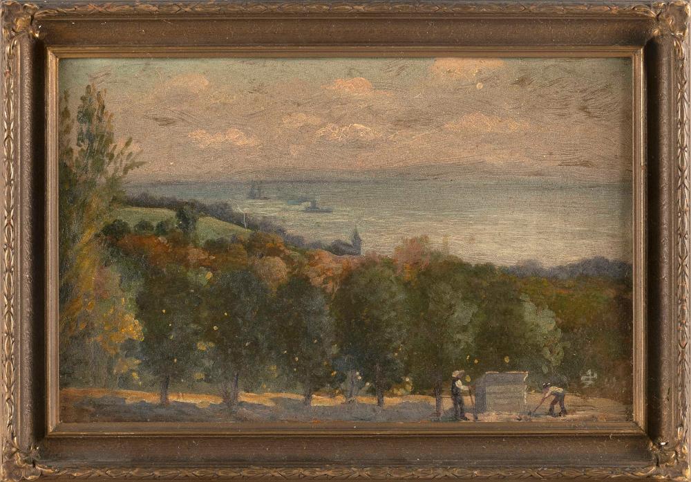 AMERICAN SCHOOL , MEN TENDING THE