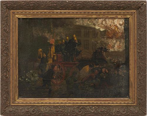 AMERICAN SCHOOL O/C PAINTING,