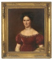 AMERICAN SCHOOL, O/C, PORTRAIT