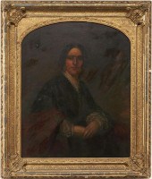 AMERICAN SCHOOL O/C PORTRAIT O