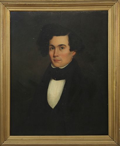 AMERICAN SCHOOL OIL ON BOARD