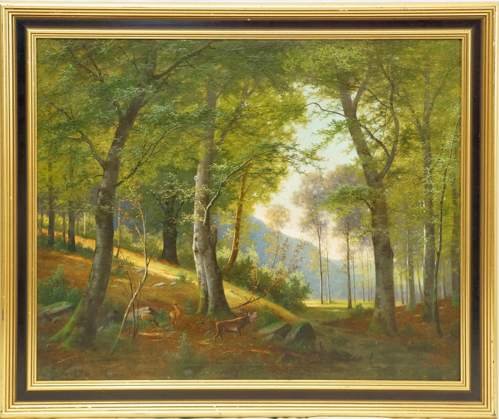 AMERICAN SCHOOL OIL ON CANVAS AFTER