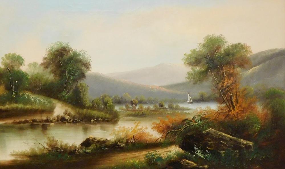 AMERICAN SCHOOL, OIL ON CANVAS,