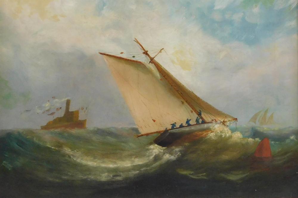 AMERICAN SCHOOL, OIL ON CANVAS,