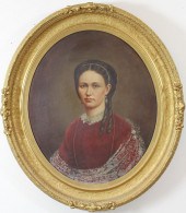 AMERICAN SCHOOL OIL ON CANVASA