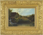 AMERICAN SCHOOL OIL ON PANEL L