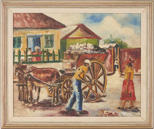 AMERICAN SCHOOL OIL PAINTING,
