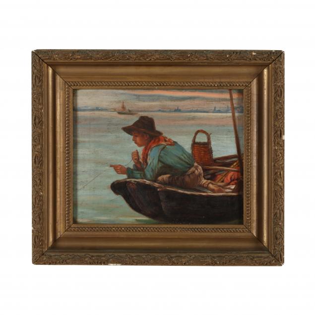 AMERICAN SCHOOL PAINTING OF A BOY