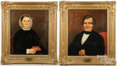 AMERICAN SCHOOL PAIR OF 19TH C