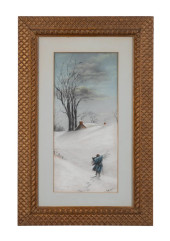 AMERICAN SCHOOL PASTEL FIGURAL