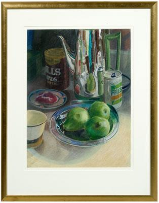 American School pastel, still