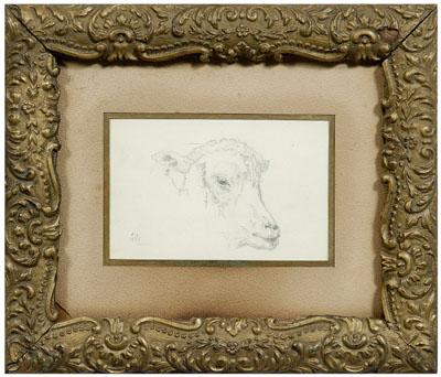 American School pencil sketch, a