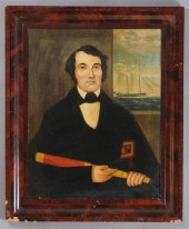 AMERICAN SCHOOL: PORTRAIT OF C