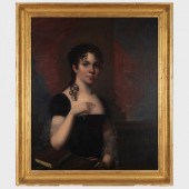 AMERICAN SCHOOL: PORTRAIT OF M