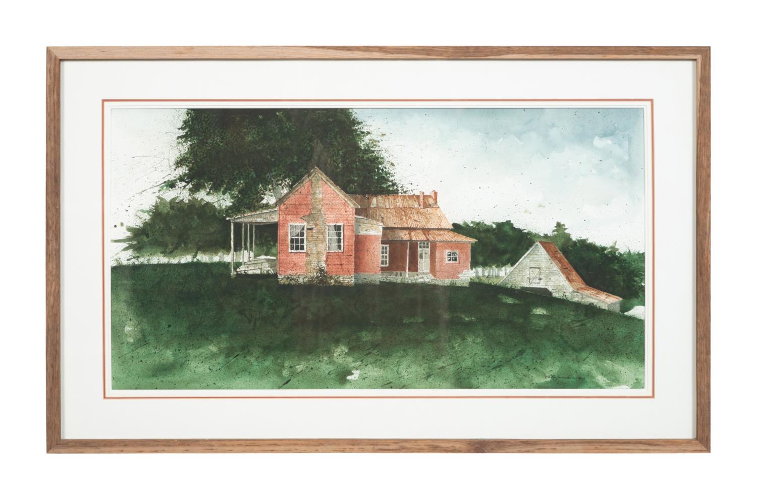 AMERICAN SCHOOL, RED FARMHOUSE,