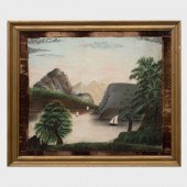 AMERICAN SCHOOL: RIVER LANDSCA