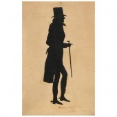AMERICAN SCHOOL SILHOUETTE OF