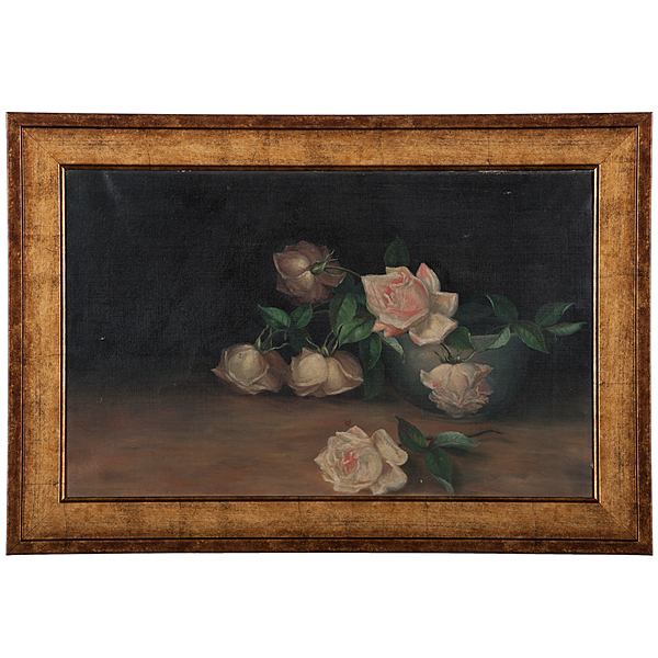 American School Still Life of Roses