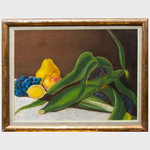 AMERICAN SCHOOL: STILL LIFEPastel
