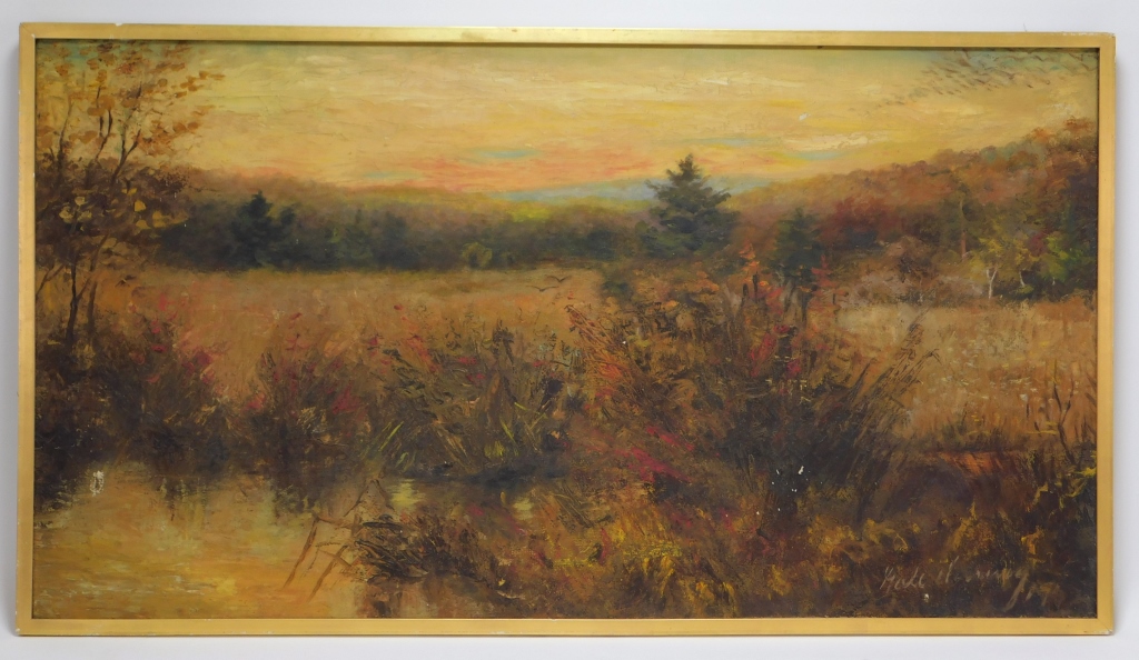 AMERICAN SCHOOL SUNSET LANDSCAPE