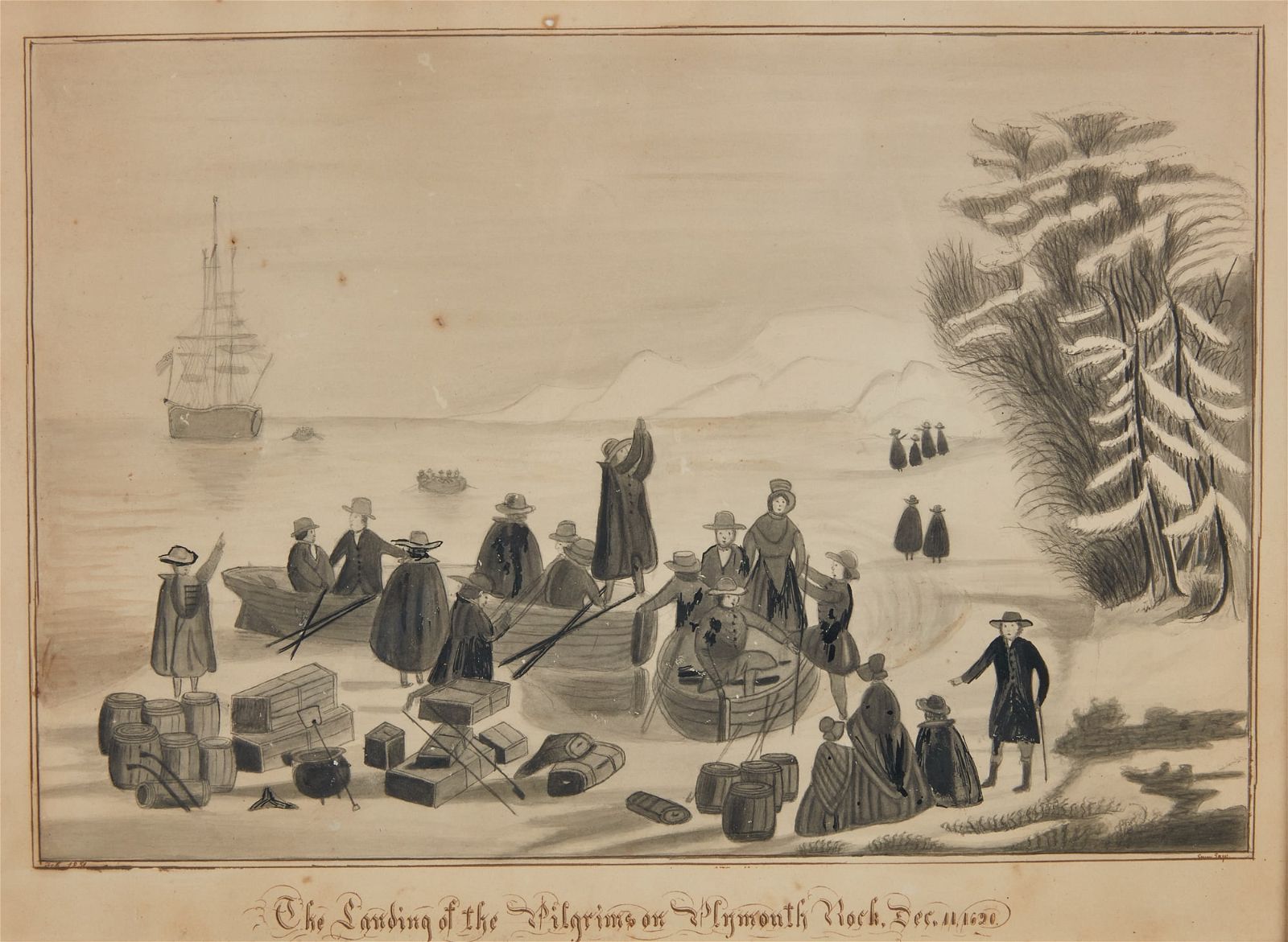 AMERICAN SCHOOL , THE LANDING OF