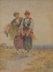 AMERICAN SCHOOL, TWO WOMEN HAR