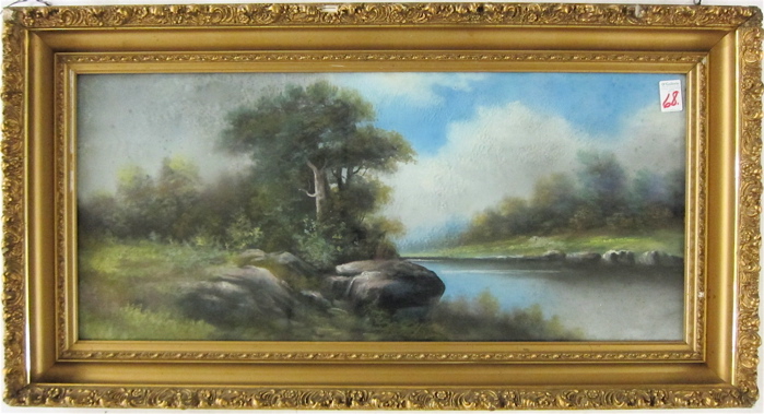 AMERICAN SCHOOL VICTORIAN PASTEL ON