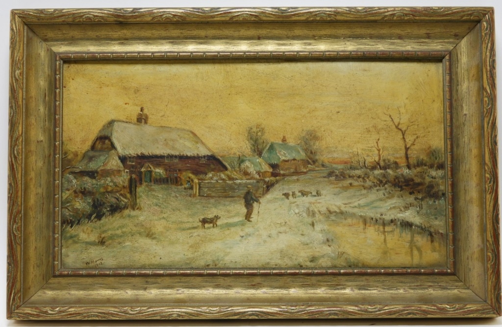 AMERICAN SCHOOL WINTER LANDSCAPE
