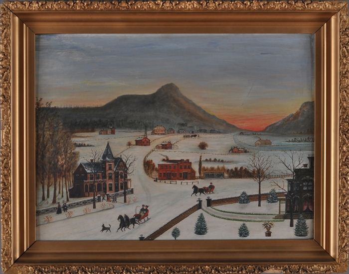 AMERICAN SCHOOL: WINTER SCENE