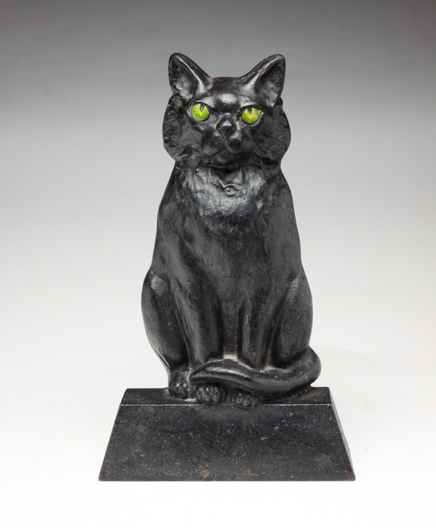 AMERICAN SEATED CAT DOORSTOP. First