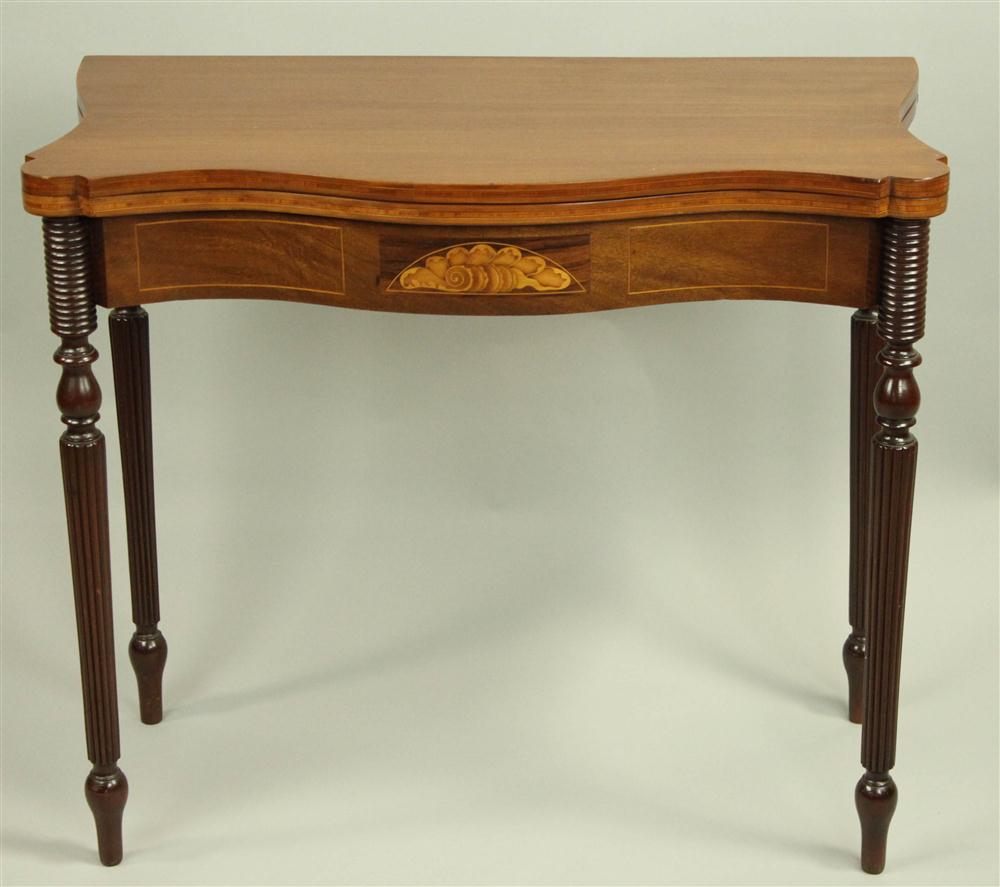AMERICAN SHERATON INLAID MAHOGANY