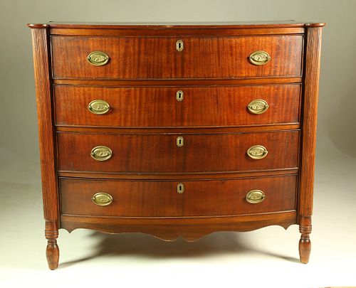 AMERICAN SHERATON MAHOGANY BOW