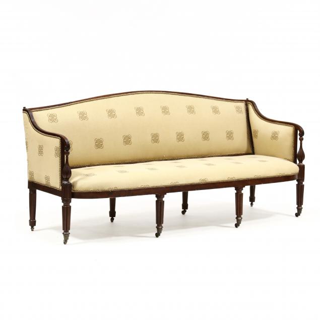 AMERICAN SHERATON MAHOGANY SOFA