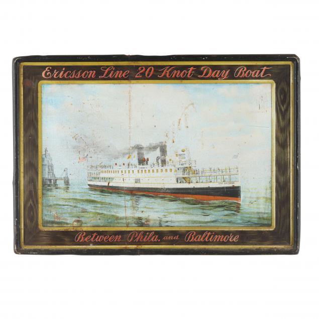 AMERICAN SHIP ADVERTISEMENT SIGN