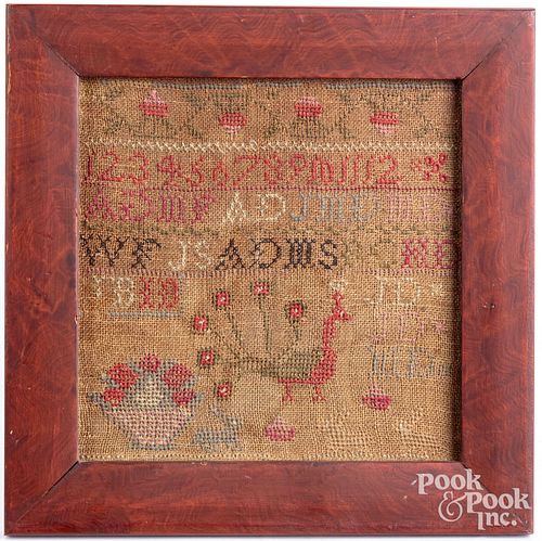 AMERICAN SILK ON LINEN NEEDLEWORK