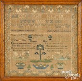 AMERICAN SILK ON LINEN SAMPLER