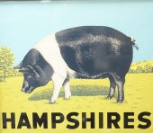 AMERICAN SILK SCREENED METAL H