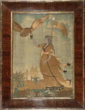 AMERICAN SILKWORK OF "LADY LIB
