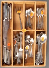 American silver 45-piece parti