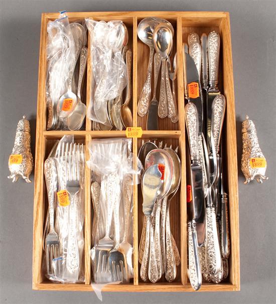 American silver 81-piece partial