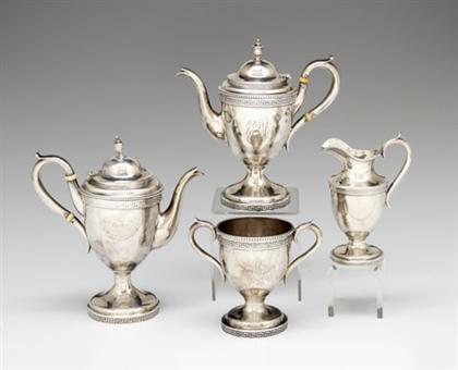 American silver assembled tea
